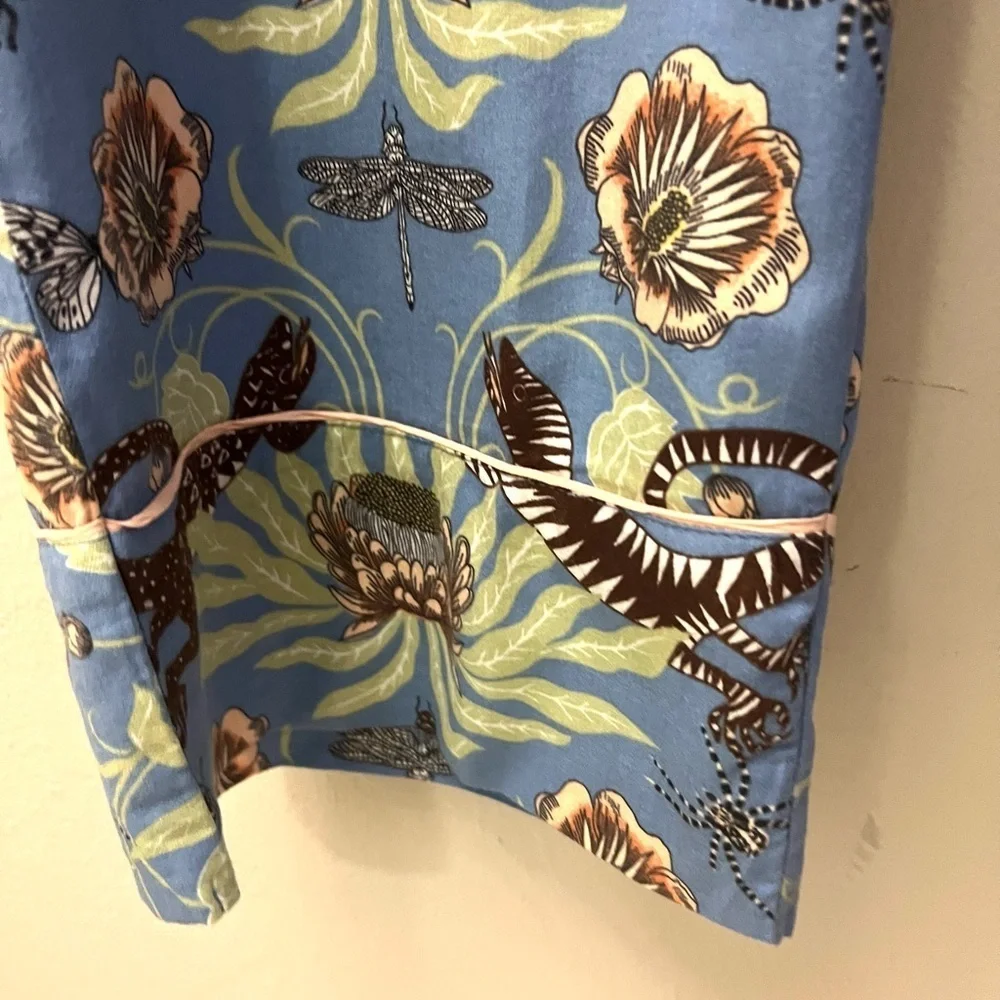 🍁anthropologie🍁Floral Blue and Brown Pajama Pants